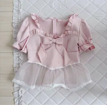 lilLilly 와플 퍼프 상의