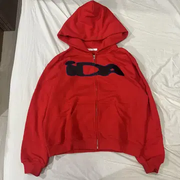 ida 지퍼 후드티 레드 S 사이즈