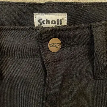 Schott Wrangler 블랙 슬랙스