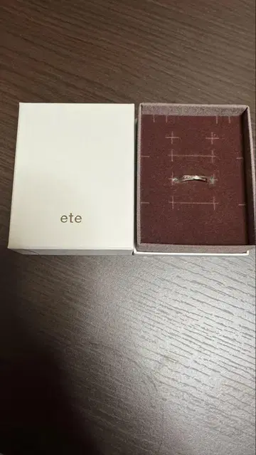ete 다이아몬드 크로스 반지 17호