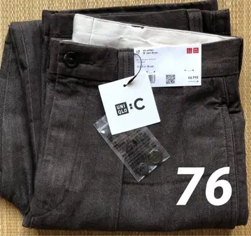 미사용 새상품 유니클로 턱 스트레이트 팬츠 (데님) 76 UNIQLO C