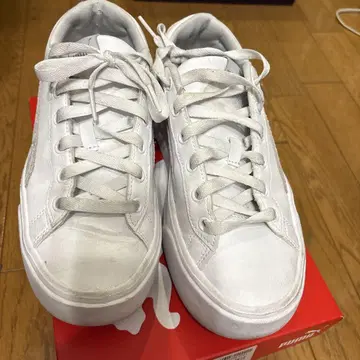 PUMA 카이아 플랫폼 타이거 화이트 24.0cm