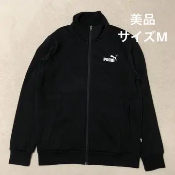 새상품급 PUMA 푸마 트랙 자켓 저지 상 블랙 화이트 로고