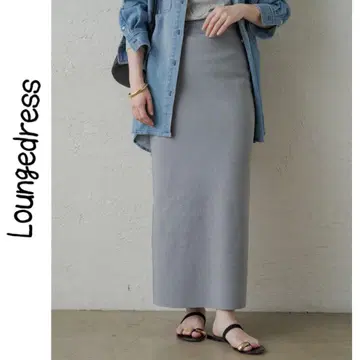 Loungedress 총침 KNSK 니트 타이트 스커트