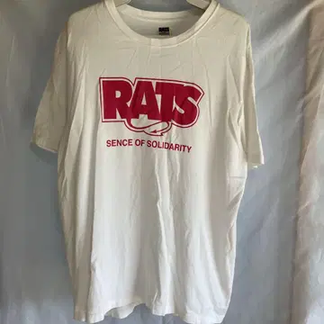 RATS BOX FLAME LOGO TEE 사이즈 L 티셔츠