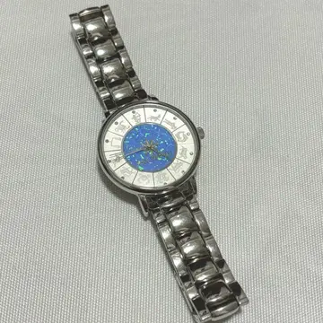 가격 인하 STAR JEWELRY 크리스마스 유리 시계 실버