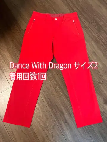 Dance With Dragon 팬츠 사이즈 2 빨간색