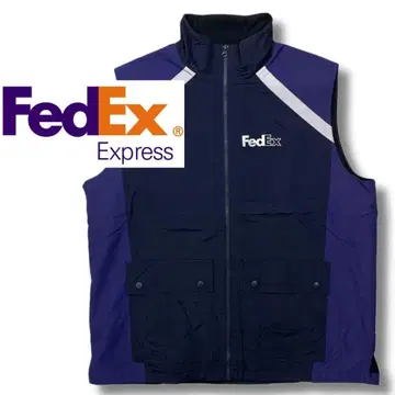 FedEx 나일론 베스트 페덱스 안감 플리스 리플렉터