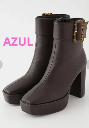 AZUL 와이드 벨트 청키힐 부츠