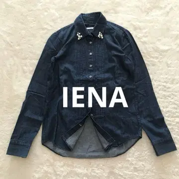 이에나 RITAJEANSTOKYO 펄 버튼 데님 셔츠 일본제 F