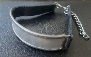 이오세리아니 가죽 x 실버 메쉬 심플 팔찌 H.P.F