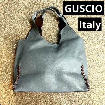 새상품급 GUSCIO ITALY 토트백 블루 계열