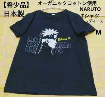애니메이션 T셔츠 캐릭터T NARUTO 우즈마키 나루토 블랙 여성용 M