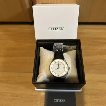 CITIZEN 아날로그 시계 실버/블랙