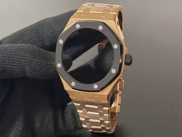 [ 1점물 ] G-SHOCK 커스텀 베젤 벨트 GA2100 로즈 블랙