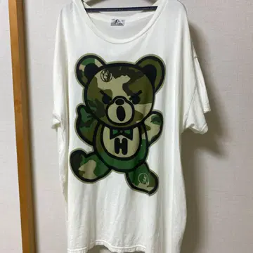 HYSTERIC GLAMOUR 카모플라쥬 곰 T셔츠