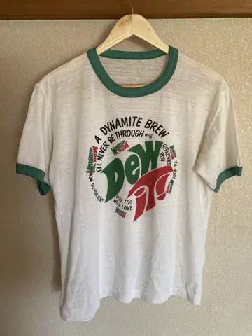 Mountain Dew 마운틴 듀 링거 T셔츠 빈티지
