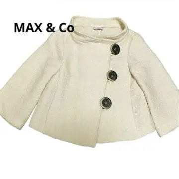 max & co 맥스앤코 숏코트 볼레로 트위드 크림 실크