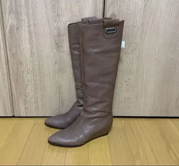[ 새상품 ] 여성용 가죽 롱 부츠 23cm