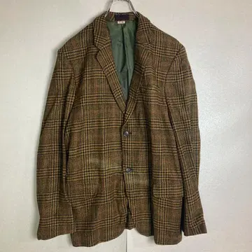 USA 수입 레트로 빈티지감 테일러드 자켓 격자 무늬 어스 컬러