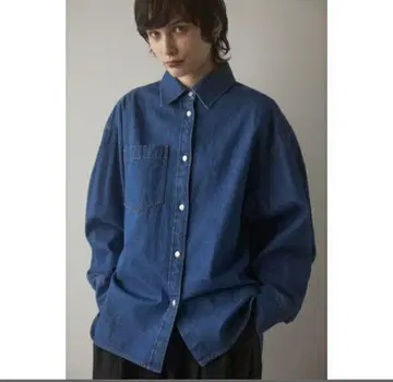 데님 블루 오버 사이즈 셔츠 dungaree shirt