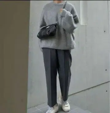 julynine 두꺼운 소재 팬츠 L 사이즈 그레이