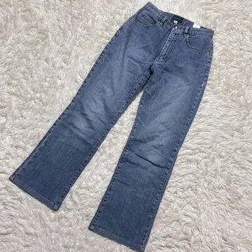[ c6106 ] 새상품급 데님 청바지 블루 플레어 스트레치