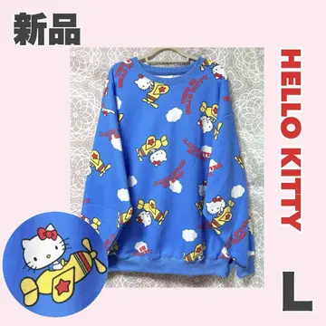 새상품 [L] HELLO KITTY 키티 올 패턴 트레이닝복
