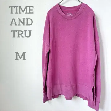 [새상품급] TIME AND TRU (M) 핑크 맨투맨