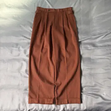 00s 코튼 x 레이온 투 턱 와이드 슬랙스 더블