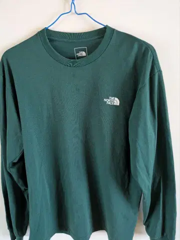 THE NORTH FACE XL 다크 그린 롱 슬리브 T셔츠