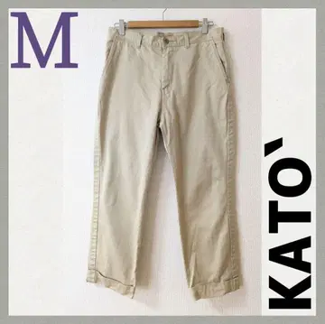 KATO 카토 베이지 테이퍼드 팬츠 M 치노 팬츠
