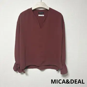 새상품급 MICA&DEAL 운모앤딜 상의 풀오버 일본제