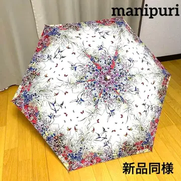 [새상품급] manipuri 마니프리 접이식 우산 우천 겸용 꽃무늬