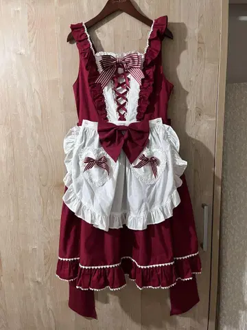 Baby 쇼콜라 스트라이프 오버롤 스커트