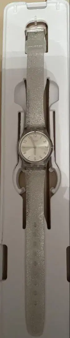 Swatch 실버 라메 믹스 손목시계 (쿼츠)