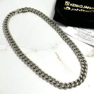 Phiten 파이텐 티타늄 목걸이 9mm 폭 키헤이 45cm