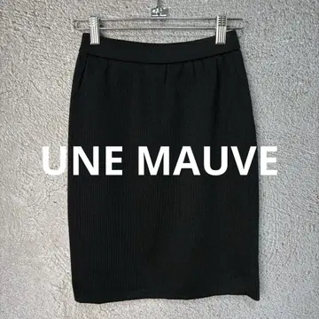 UNE MAUVE 미니 스커트 울 100% 일본제 블랙