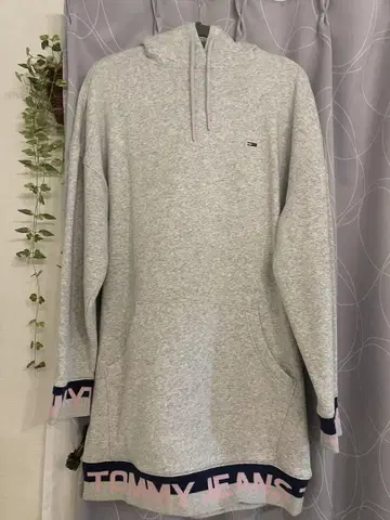 TOMMY JEANS 후드 부착 원피스 S 사이즈 그레이