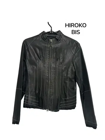 HIROKO BIS 블랙 가죽 자켓 양가죽 9호