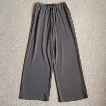 요건 레일 실크 울 와이드 팬츠
