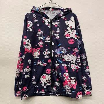 쿠로미 후드 지퍼 후드티