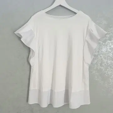 ANAYI 아나이 코튼 스무스 프릴 슬리브 풀오버