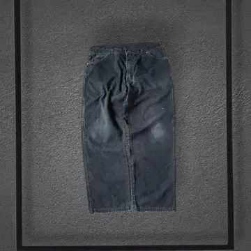 Dickies 페인터 팬츠 블랙 디키즈 페이드 덕지