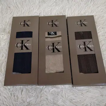 택 포함 박스 포함 calvin klein 양말 3세트 25~26cm