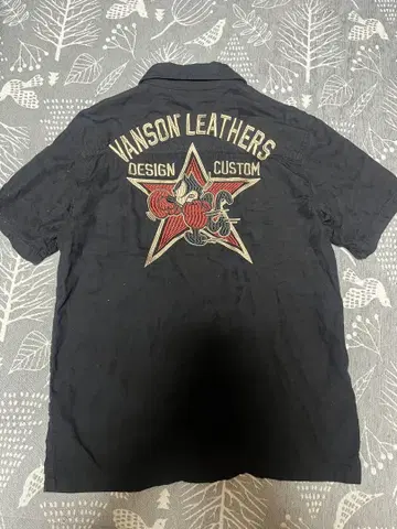 VANSON LEATHERS 반팔 셔츠 M 사이즈 블랙