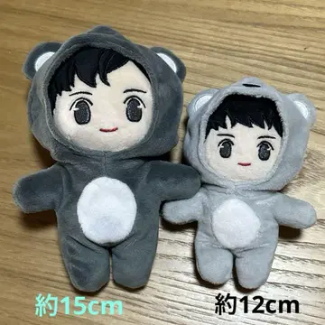 15cm 12cm 인형 2체 세트