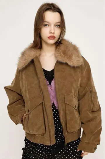 sly WASHED PUFFER 블루종