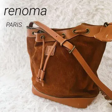 [ renoma ] 레노마 복조리 숄더백 스웨이드 브라운