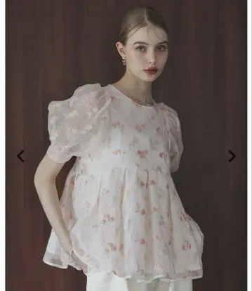 메라키 뉴앙스칼라 블라우스 오렌지
